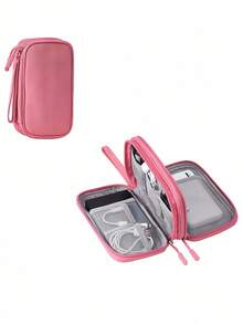 Digital Accessories Storage Box, Phone Charger, Cable Organizer Bag, Zipper Storage Box, Wallet-Style USB Charger, Earphone Storage Box, Dust-Proof, Cables, USB Drives, Earphone Storage Bag, Business Travel, College Student, Office, School Supplies, Back To School - Multicolor - View 15