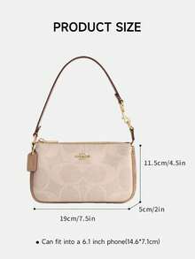 Coach Nolita 19 Mahjong Wallet Shoulder Bag, Women Wallet Small Handbag Clutch - Apricot - View 4