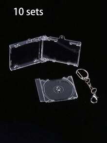 Acrylic Keychain, Vinyl Record Box, Celebrity Album, Concert Merchandise - DIY Pendant, Bag Charm, Earphone Charm, Mini CD Case Album Pendant Keychain, DIY Acrylic Keychain, Fan Supportive Commemorative Album Mini Pendant, Birthday Party Gift - Multicolor - View 16