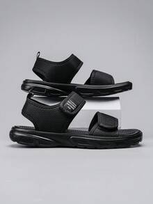 1 Pair Men's Summer Sandals, Non-Slip Outdoor Fashion Summer Shoes, Driving, Casual Beach Shoes - Black - View 6