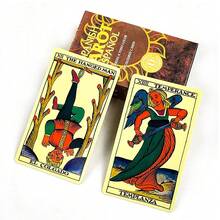 Spanish Tarot Cards 78-Card Tarot Deck Spanish Version Divination Board Game, Leisure And Entertainment Team Game Cards - Multicolor - View 4