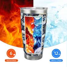 304 Stainless Steel Double Silver Edge Vacuum Insulated Drum 340g - Reusable Travel Cup With Stainless Steel Straw - This Is A Stainless Steel Water Cup About The San Diego Baseball Padres  Theme - Leak Proof, Sweat Proof, Can Maintain Hot And Cold Temperatures For Hours, Frees Of Bisphenol A, Suitable For Car Cup Holders, Very Suitable For Match Days, Sports Events, Commuting, Office Rest And Outdoor Activities, Durable Double Wall Structure Fashionable Fan Gift - Silver - View 5