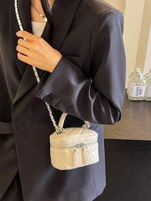 刺绣链条肩带女士手提包单肩包