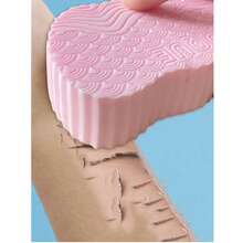 1个无痛去角质海绵，用于身体磨砂，灰色 - 彩色 - 查看 6