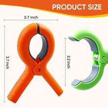 4/10pcs Large Beach Towel Clips, Suitable For Beach/Pool/Cruise Chair, Heavy Duty Cloth Clips, Windproof, Home Laundry Drying Clips - Multicolor - View 8