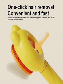 Self-Cleaning Pet Brush | Gentle Deshedding Brush, Suitable For Cats & Dogs, Durable Plastic & Stainless Steel Bristles, No Charging Design - Multicolor - View 6