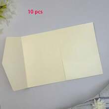 25 Pieces Tri-Fold Pocket Wedding Invitation Cover, For Weddings, Engagements, Birthdays, Baptism Envelopes, 5.0X7.0 Inches, Event Stationery | Minimalist Design | Smooth Texture, Suitable For New Year's, Valentine's Day, Party Events - Dark Green - View 20