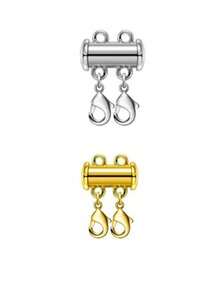 Necklace Layering Clasp Slide Lock Connector Suitable For Multi-Strand Sliding Tube Clasp - Multicolor - View 18