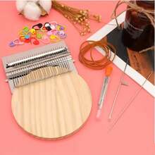 1件迷你织布机工具，缝纫收纳工具，手工木制迷你编织机，DIY宠物服装刺绣编织机，小型编织用品，修补刺绣机，缝纫配件，精致工艺品，多用途，适用于围巾、毛衣、刺绣、钩编、钩编套装、成人工艺品、手工活动、DIY手工活动、家庭娱乐、服装制作配件、祖母礼物、手工礼物、情人节礼物、开斋节礼物、宰牲节礼物