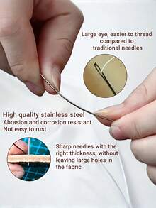 34件/36件缝纫工具套装，适用于手工缝制床垫、鞋子、手工棉被、延长针、大孔针、窗帘针、粗针。 - 36件 - 查看 7