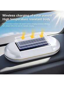 Automatic Car Air Purifier, Solar-Powered Vehicle Air Cleaner, Automatically Operates After Turning On, Achieves Optimal Purification In 5-7 Days. Vibration Sensor Activates At Parking, No Replacement Required, High-Efficiency Solar Panel, Built-In Lithium Battery, Lasts 10-15 Days On Full Charge With Solar Recharge - A - View 3