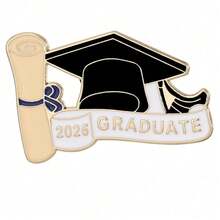 2026 New Graduation Season Scholar Hat Metal -Friendly Brooch Souvenir Student Gift Accessories Ornaments Badge Pin - C3450-1 - 查看 8
