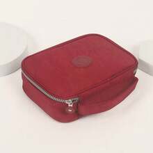 Estojo Com Divisoria Escolar Juvenil Resistente Agua Volta as Aulas Estojo - Vermelho - Visão 5