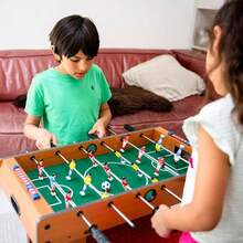 27 Inch Deluxe Table Top Game 69cmx 37cm Nine - A - Side Foosball Table Game And Adults - L - View 6