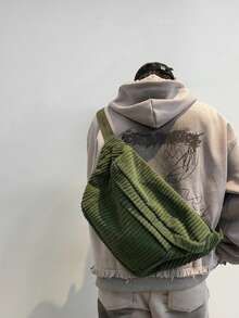 Men's Sling Bag - Unisex Minimalist Versatile Bag - Men's Large Capacity Chest Bag - Japanese Backpack - Student Waist Bag Shoulder Bag