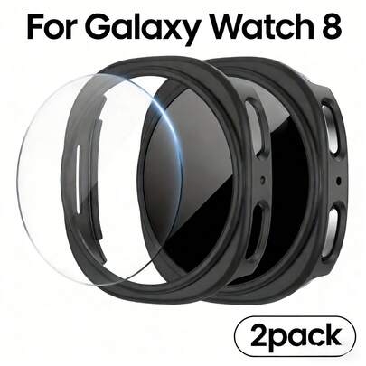 3pcs Protective Case Set For Galaxy Watch 4 40mm/44mm, Including Tempered Glass Screen Protector, 9H Hardness, Scratch-Resistant