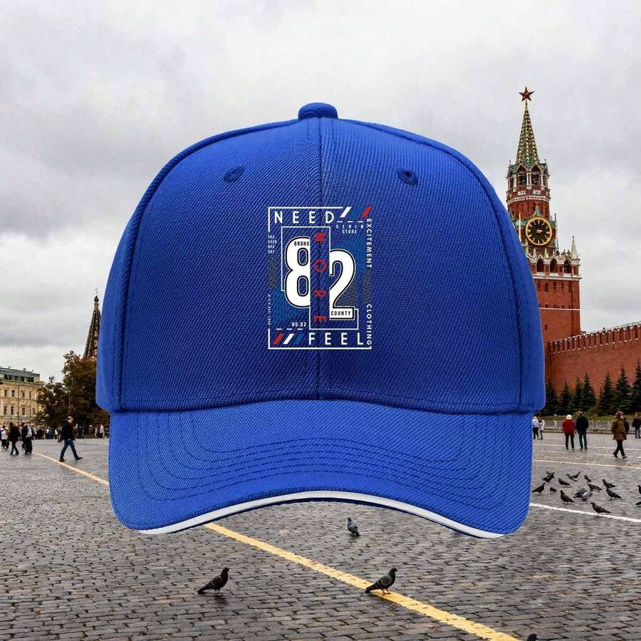 Baseball Cap Unisex Adjustable Design Fashionable Versatile Sandwich Baseball Cap Lightweight Suitable For Daily Halloween Graduation Ceremony Comfortable Fit Essential For Outdoor Enthusiasts ONKI - Royal Blue - View 1