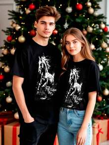 Unisex Action Cat T-Shirt - Black - View 2