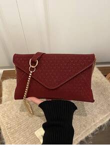 Small Envelope Bag, Unique Design Women Handbag - Red - View 5