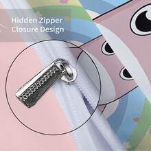 三件套床上用品（1个被套+2个枕套，不含填充物），可爱卡通独角兽图案，柔软保暖，亲肤舒适。被套有多种尺寸可选，包括适合情侣床或单人床的加大尺寸。简约清新的设计满足不同需求，适合所有房间和人群。 - 2856+SJT+M - 查看 9