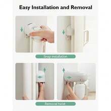 CYPNMomcozy - Puerta de  retráctil para bebé y mascotas 33 pulgadas de alto se extiende a 55 pulgadas de ancho puerta de  para perros de malla para escaleras interiores exterioresFashion - blanco - Ver 7