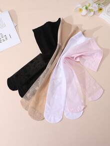 4 Pairs Baby Girls' Cute & Sweet Style Thin Tights/Pantyhose, Suitable For Spring/Summer, Dance Wear - Multicolor - View 7
