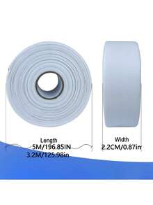 1 Roll Mildew Resistant Sealing Tape, 5M/3.2M,Self-Adhesive Sealing Strip, Made Of PVC Material With Adhesive Backing, Suitable For Bathroom Tub, Toilet, Kitchen Sink, Wall Sealing - White - View 4