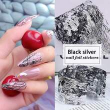 Nail Foils Nail Art 10 Rolls Mesh Net Line Style Nail Foils Nail Art Supplies 3D Line Nail Foil Glitter Starry Sky Foil Decals Nail Art Accessories Manicure Tips Nail Foil For Acrylic Nails - SallyNet - 查看 7