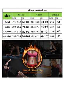 1pc Men's Sports Fitness Compression Shirt, Sweat-Wicking Body Shaper Sauna Vest - Black - View 6