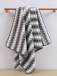 3条装珊瑚绒超柔软不掉毛浴巾/面巾，浴室柔软吸水条纹洗脸巾或浴巾，沙滩巾，浴室用品，适用于浴室、酒店、健身房、旅行、礼品、沙龙、运动、户外、海滩、学校、返校季、旅行配件、家居必需品、毛巾、护肤 - 灰色 - 查看 6