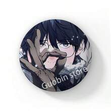 卡通迷失云端BL动漫徽章胸针卡通斯凯勒·西鲁斯艺术胸针背包装饰配件学生文具 - 58 mm - 查看 8