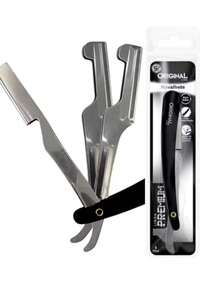 Navalhete Profissional Premium Aço Inox Original Line Barbeiro 22,5cm - Navalha de Segurança - Visão 3