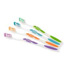 Kit 12 Escovas Dental Média Adulto Com Capa Protetora - Multicolorido - Visão 1