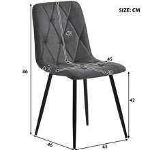 Dining Chairs - Grey - View 4