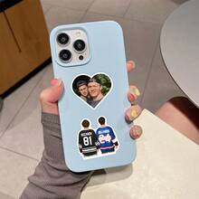 60 pegatinas de rivalidad calentada, patrones impresos de alta definición, fáciles de despegar, pegatinas recubiertas de vinilo aptas para sobres, botellas de agua, computadoras, portátiles, teléfonos, equipaje, cuadernos, refrigeradores y talla grande - Multicolor - Ver 9