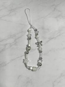 1pc Acrylic Bow Phone Chain With CCD Camera Charm, Keychain, Phone Case Accessory, Phone Lanyard Gifts For Mother, Family, Friends, Birthday, Holiday Phone Charm - Multicolor - View 9