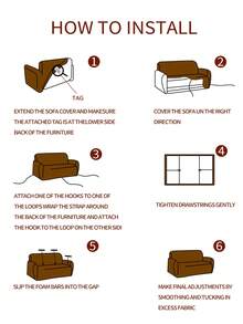 1pc High-Density Geometric Diamond Plaid Textured Sofa Cover, Pet-Friendly, Anti-Scratch, Suitable For All Seasons, Machine/Hand Washable, Removable, For Living Room/Bedroom Sofa Decoration And Protection, Fits 1/2/3/4 Seater Sofas - Multicolor - View 11