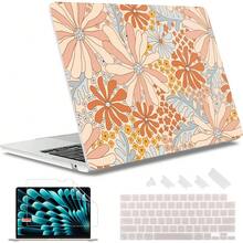 For MacBook Air 13.6 Inch Case A3240 M4 A3113 M3 A2681 M2 With Retina Dispaly, 2025 2024 2023 2022 Release, Plastic Hard Shell Case With Screen Protector & Keyboard Cover, Chalk Pink Bow - 無縫水果 - 查看 3