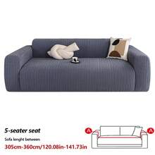 1PC Stretchable Polar Fleece Wheat Pattern Jacquard Sofa Cover, All-Season Lazy Fully Enclosed Sofa Protector With Dust, Pet, And Stain Resistance For Living Room, Modern Minimalist Style. - Multicolor - View 25