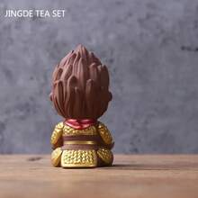 Estatua encantadora de Wukong, figurita deé, adorno hecho a mano, decoración de mascota deé de arcilla púrpura, decoración de mesa deé boutique, artesanías - C2--6x12cm - Ver 6