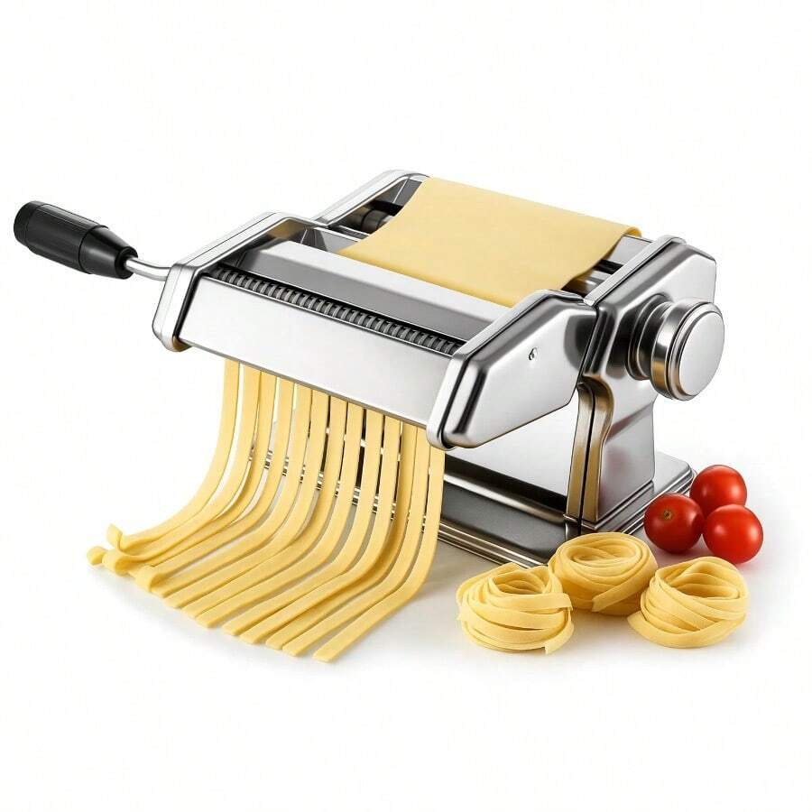 Pasta Roller Machine Dual Width Noodle Maker For Pasta, Spaghetti, Fettuccine, Lasagna 2 In 1 Stainless Steel With Cleaning Kit - 2 PCS Pasta Maker Machine - View 1
