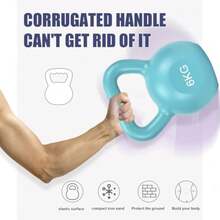 CYPNPesa Rusa de Cemento Pesas Rusas Kettlebells Pesas Rusas con Mango de mancuerna Disponible en Varios Pesos y Colores Ideales para Entrenamiento de Cuerpo Completo Entrenamiento de FuerzaFashion - 219614547 - Ver 3