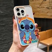 This Disney Lilo & Stitch Phone Case, Featuring Stitch And Angel Cartoon Characters, Boasts A Cute And Playful Design, A Simple And Stylish Appearance, And A Smooth And Comfortable Feel. It Features A Magnetic Back, Camera Protection, A Transparent And Fashionable Back Panel, And Reinforced Corners For Effective Drop Protection, Making It An Ideal Choice For Young People. This Phone Case Is Compatible With IPhone 17/16/15/14/13/...12/11/XR/XS/X Series And SamsungGalaxy S22, S23, S24, And S25 Series Phones. It's The Perfect Gift For Friends And Family. - trắng - Xem 9