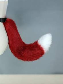 Plüsch Katzen-/Fuchsschwanz, Anime Cosplay Accessoires, großer flauschiger Hunde-/Wolfsschwanz, Kostümparty Requisiten, Mehrfarbige Optionen, geeignet für Weihnachten, Neujahr, Geburtstag, Nachtclub, Ball, Bühnenaufführung - Verschiedenfarbig - Übersicht 8