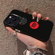 Logotipo del FC Barcelona con los logotipos de  y Spotify. Esta elegante funda es compatible con los modelos  17, 16, 15, 14 Pro Max, 13, 12, 11, XR y XS Plus. Fabricada en TPU flexible, resistente a golpes y arañazos, ofrece una excelente protección contra caídas y un agarre cómodo. Es un regalo ideal para familiares, amigos y seres queridos, y una opción perfecta para festivales. - Negro - Ver 5