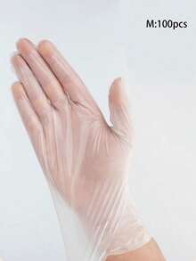 100pcs Premium TPE Disposable Gloves - , Thick & Durable, Powder-Free, Lead-Free, Latex-Free, Suitable For Kitchen, Household Cleaning, Baking, Salon, Pet Care, Etc. - Multicolor - View 10