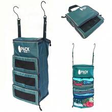 Pack Gear Hanging Carry-On Organizer - Our Standard Hanging Luggage Organizer Fits Any Carry On - Our PacFKing Cubes For Travel Use Mesh Windows To Make Finding Clothes Easy (Green, S) - Green - 查看 1