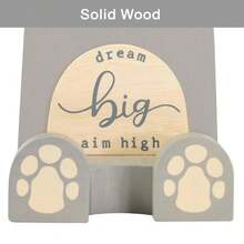 I'm Wood Multipurpose Eyeglass Phone Pen & Pencil Holder Stand Stationery Desk Box Organizer Accessories Decor Home Office Desktop Birthday Graduation Gifts "Dream Big Aim High" (Hippo) - Hippo - 查看 7