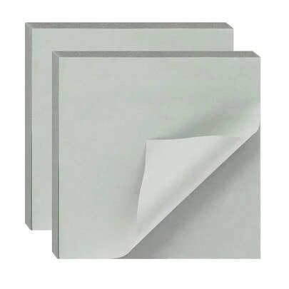 2 Pack Kraft Paper Sticky Notes 7.5x7.5cm Se--Stick Blank Book Tabs Paper Markers Sticky Notes Pad 100 Sheets Index Sticker (Gray)