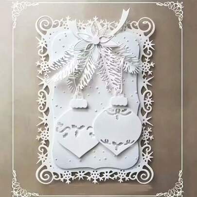 1 Pc Creative Photo Frame Scrapbooking Die - Ideal For Papercrafting, Card Making, Scrapbooking And DIY Album Decorating, The Die Features Durable Metal Construction!